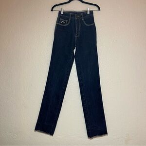 JORDACHE vintage rare 1980’s high rise straight leg horse head pockets 26W 33L